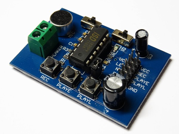 ISD1820 Voice Recorder Modul Board Mic Ton Sprach Aufnahme Wiedergabe Arduino