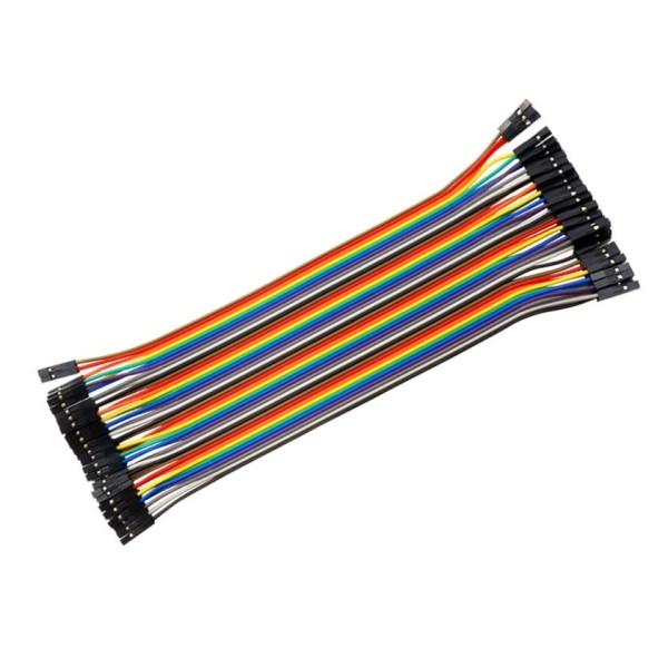 1x 20cm 40Pin Dupont kabel Jumper Steckbrett Kabel Buchse-Buchse Female Arduino