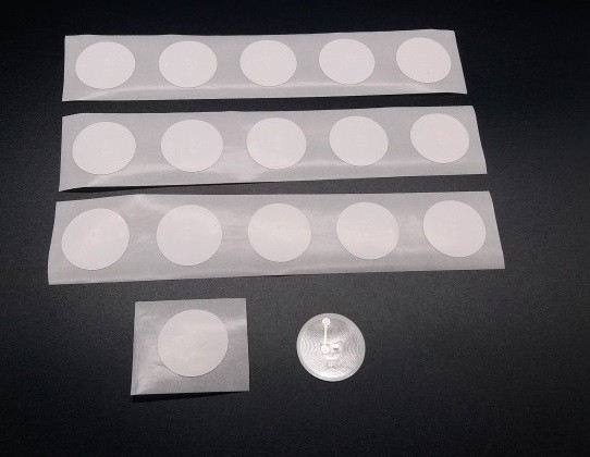 10 Stück NFC Tags Sticker 13.56MHz Ntag215 rund 25mm ISO14443A NTAG 215 540byte