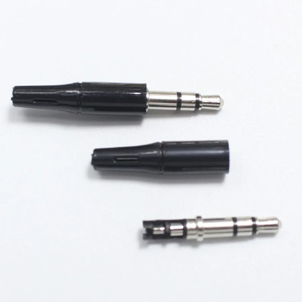 3.5mm 3 polig Stereo Klinkenstecker Kopfhörer Klinke Audio Stecker schwarz 3,5mm